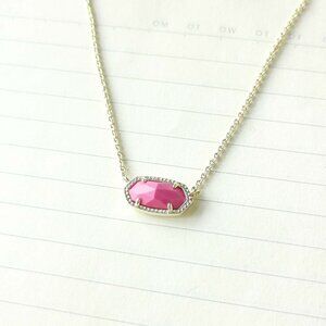 Elisa Gold Magenta Magnesite Pendant Necklace - Kendra Scott